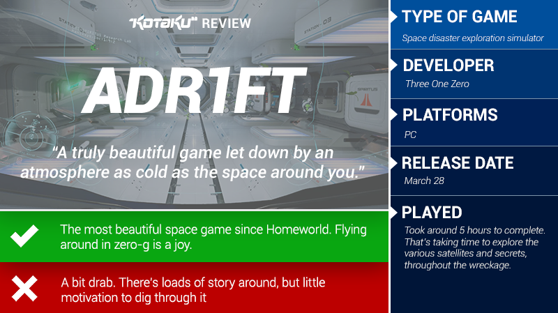 Illustration for article titled ADR1FT: The Kotaku Review
